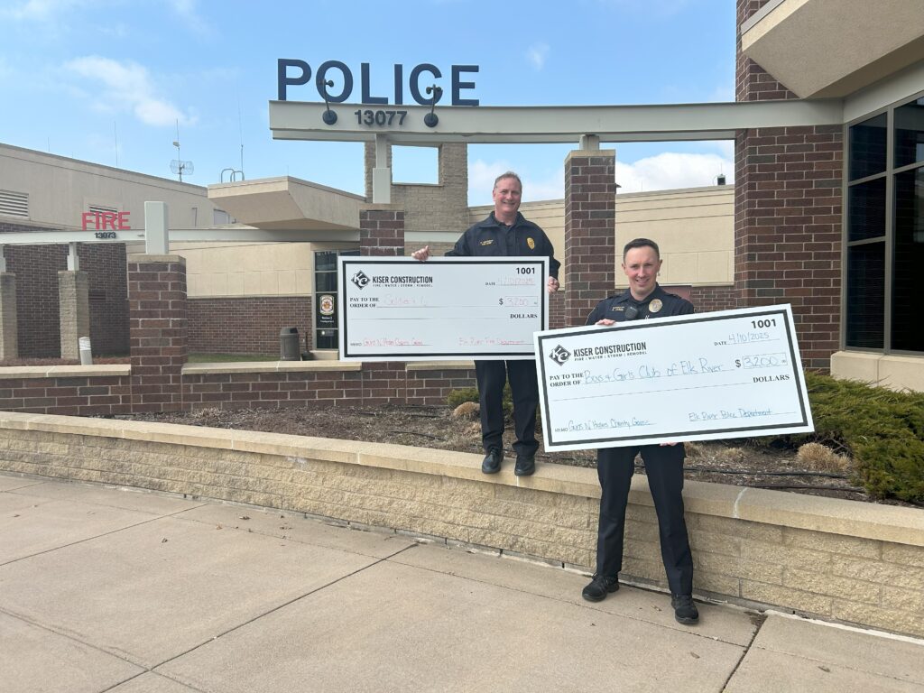 $6,400 Raised Elk River fire and police donations